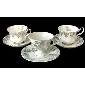 Teacup and Saucer 25th Wedding Anniversary Tea Cup Gift Royal Albert